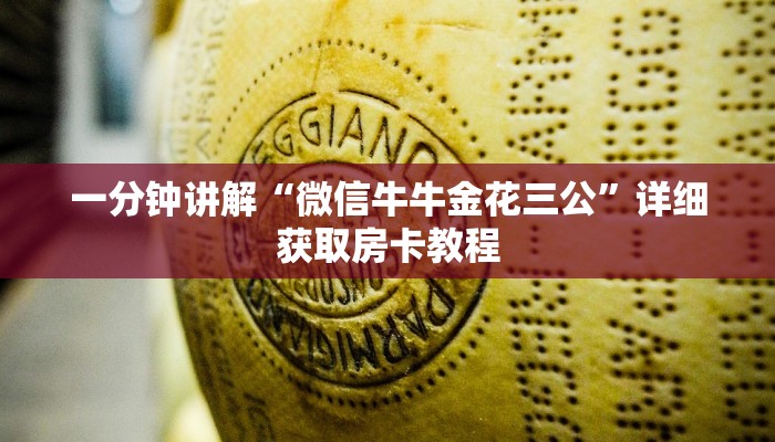 一分钟讲解“微信牛牛金花三公”详细获取房卡教程