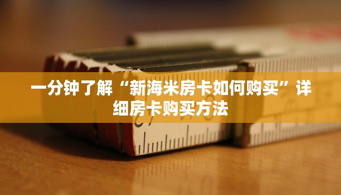 一分钟了解“新海米房卡如何购买”详细房卡购买方法