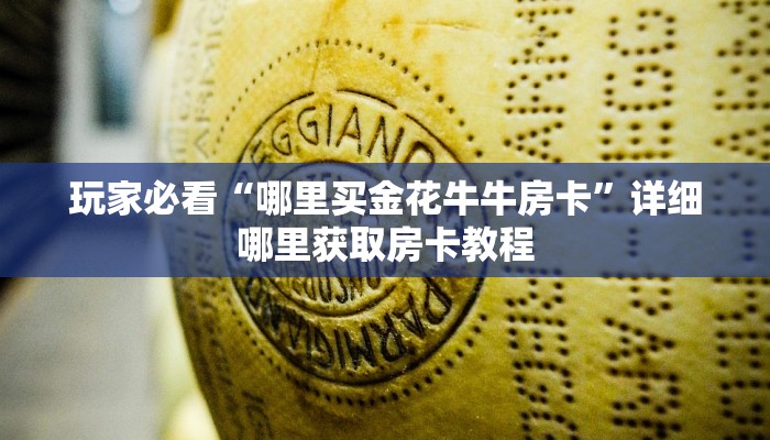 玩家必看“哪里买金花牛牛房卡”详细哪里获取房卡教程