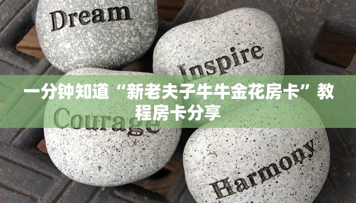 一分钟知道“新老夫子牛牛金花房卡”教程房卡分享