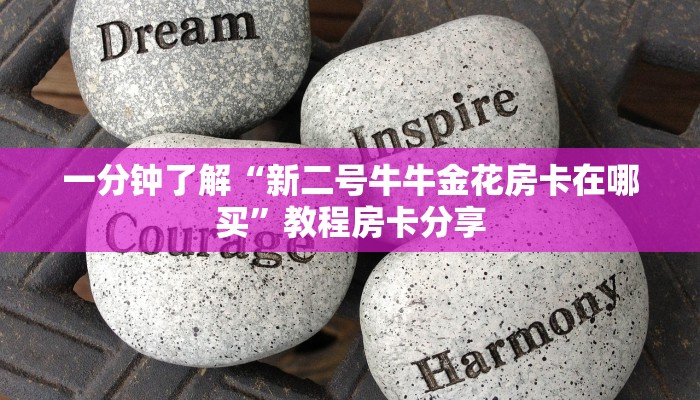 一分钟了解“新二号牛牛金花房卡在哪买”教程房卡分享