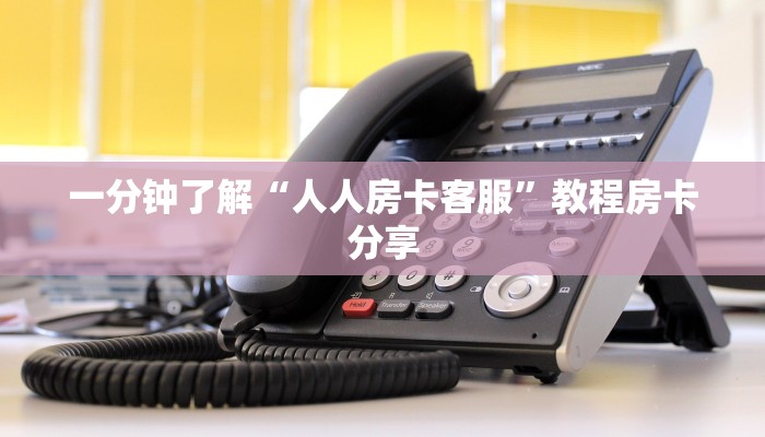 一分钟了解“人人房卡客服”教程房卡分享