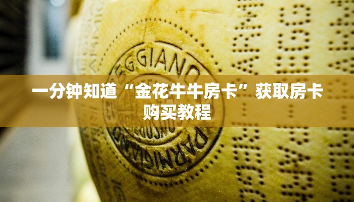 一分钟知道“金花牛牛房卡”获取房卡购买教程