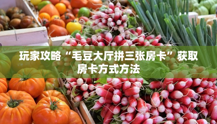 玩家攻略“毛豆大厅拼三张房卡”获取房卡方式方法