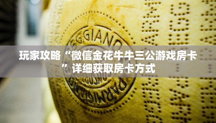玩家攻略“微信金花牛牛三公游戏房卡”详细获取房卡方式