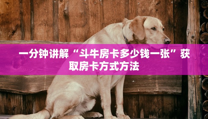 一分钟讲解“斗牛房卡多少钱一张”获取房卡方式方法